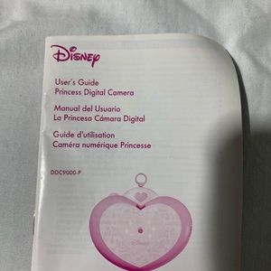 Vintage Disney digital camera heart necklace